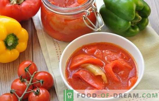 Kuidas teha tomati leko talveks: ungari, bulgaaria, vene keel. Valige talveks oma tomatiheki retsept