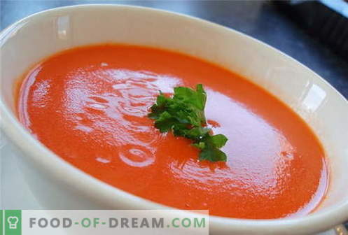 Tomati supp - parimad retseptid. Kuidas korrektselt ja küpsetada tomati suppi.