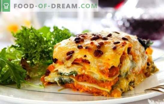 Lasagna juustuga - teine ​​tükk, Senora! Retseptid erinevatele lasagnatele juustu ja sinki, seente, tomatite, kanaga