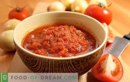 Adjika tomatitest ilma küüslauguta talveks: reserv, te ei kahetse! Erinevad adjika retseptid tomatitest ilma küüslauguta talveks