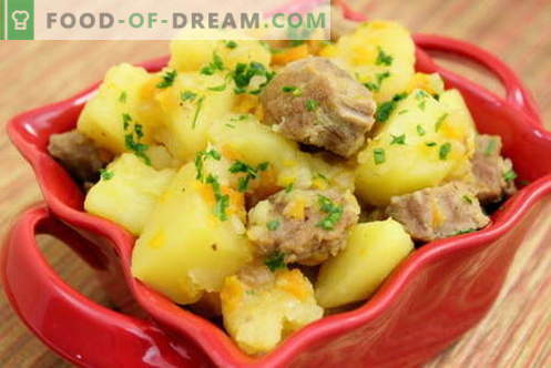 Kartul liha abil aeglases pliidis - parimad retseptid. Kuidas korrektselt ja maitsvalt küpsetada kartulit liha abil aeglases pliidis.