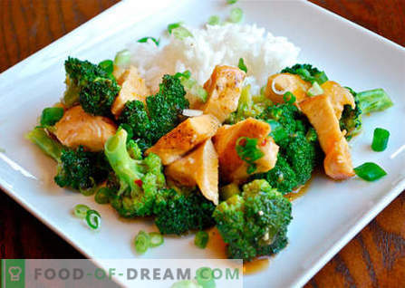 Broccoli Chicken - parimad retseptid. Kuidas õigesti ja maitsev kokk kana brokkoliga.