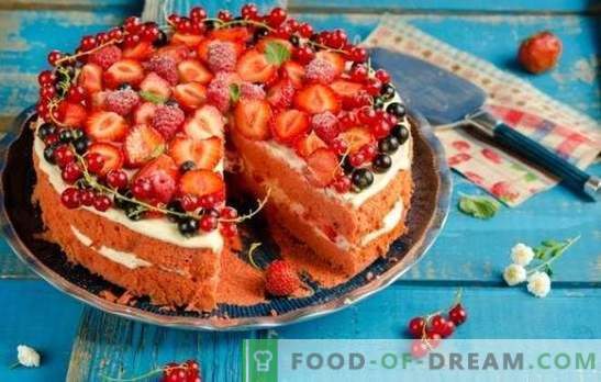 Ära eita endale rõõmu - valmistage käsnkook maasikaga! Lihtsed retseptid käsna kookile maasikatega tee ja kohvi jaoks