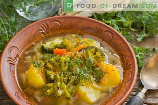 Maitsev lahja supp kartulite ja brokkoliga