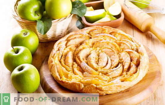 Kuidas kiiresti teha õunakooki õunakooki. Õun, kaneel, rosina ja aprikoosikihi kook