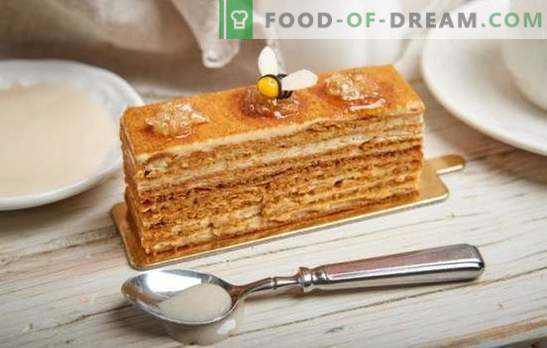 Honey cake: samm-sammult retsept koos oma lemmik kookiga. Koduse toiduvalmistamise samm-sammult retseptid, mis sisaldavad fotosid õrnast klassikalisest või pähklikust meekookist