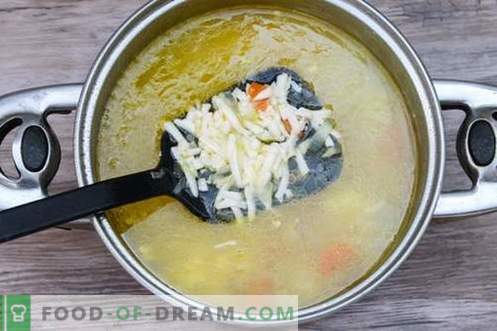 Sopa de queso procesado: una receta paso a paso con fotos