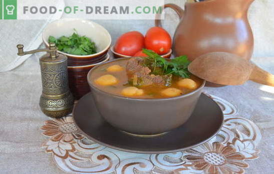 Armeenia supid on esimese kursuse meistriteosed. Retseptid Armeenia supid köögiviljade, läätsede, oad, jogurt, lihapallid