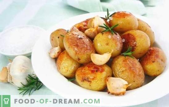 Cartofi cu usturoi - satisfăcător și sănătos. Opțiuni de gătit pentru cartofii preferați de toți cu usturoi
