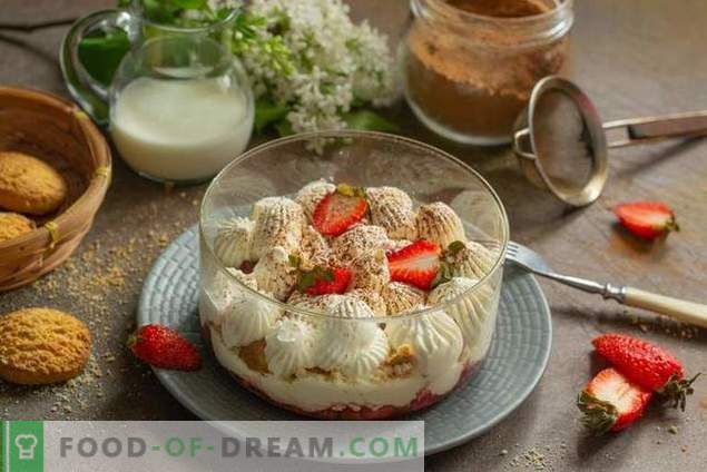 Tiffle with strawberries - kerge magustoit