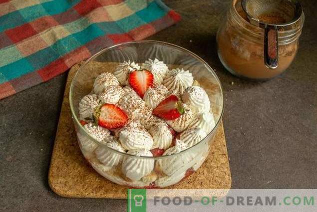Tiffle with strawberries - kerge magustoit